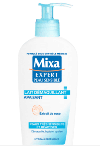 Lait démaquillant apaisant – extrait de rose