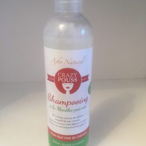 Afro Naturel Crazy Pouss Shampoing à la menthe poivrée