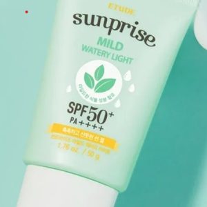 Crème solaire Sunprise mild watery light Etude SPF 50+ Crème solaire Sunprise mild watery light Etude SPF 50+