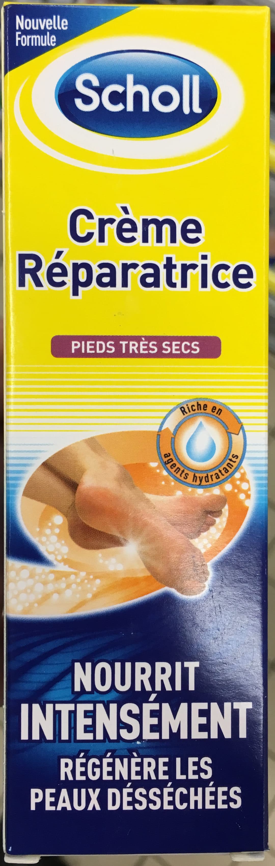 Analyse de Crème réparatrice pieds très secs - Scholl