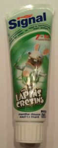 Dentifrice 7-13 ans Lapins Crétins menthe douce