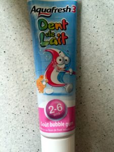 Dents de lait 2-6 ans Goût bubble gum