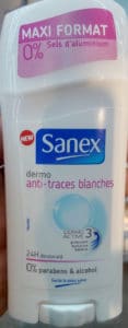 Dermo anti-traces blanches