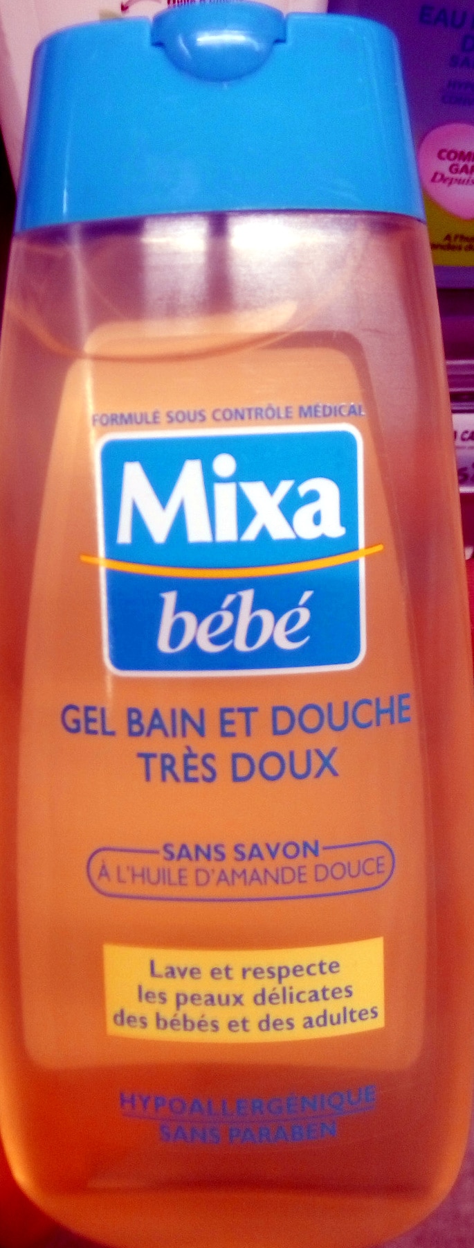 Gel Bain et Douche Très Doux - Mixa - Bébé - Index des produits