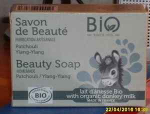 Savon de beauté Patchouli Ylang-ylang Lait d’ânesse bio