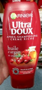 Après-shampoing crème Huile argan & cranberry