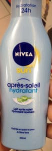 Lait après-soleil hydratant apaisant